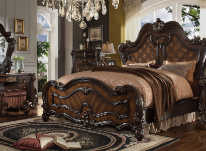 Chesterfield Doppelbett Bett Design Ehebett Luxus Betten Barock Antik Stil
