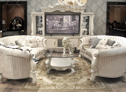 Komplett Set Sofagarnitur 4+4 Sitzer Designer Wohnlandschaft 2 tlg. Gruppe