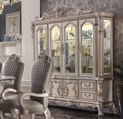 Anrichte Silber Barock Holz Stil klassisch Italienische Möbel Design Kommode Neu