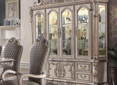 Anrichte Silber Barock Holz Stil klassisch Italienische Möbel Design Kommode Neu