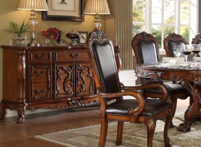 Buffet Anrichte Kommode Echte Handarbeit Holz Deko Barock Rokoko Anrichten