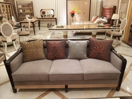 Sofagarnitur 3+2+1 Sitz Set Design Sofas Polster Couchen Leder Sofa
