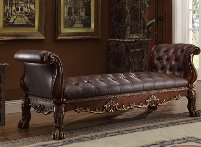 Chesterfield Chaiselongues Liege Ottomane Sofa Echtes Leder Relax Chaise
