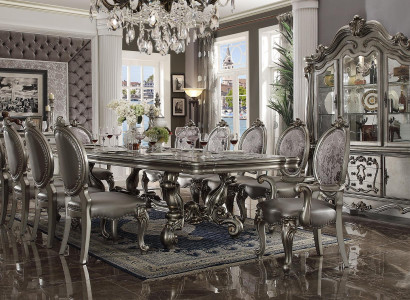 Esstisch 10 x Stühlen Esszimmer Set Essgruppe Holz Tisch 11tlg. Barock