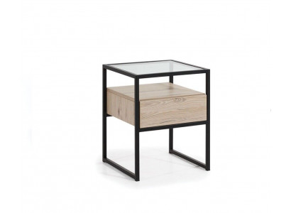 Nachttisch Braun Holz Möbel Design Schlafzimmer Möbel Art déco Neu