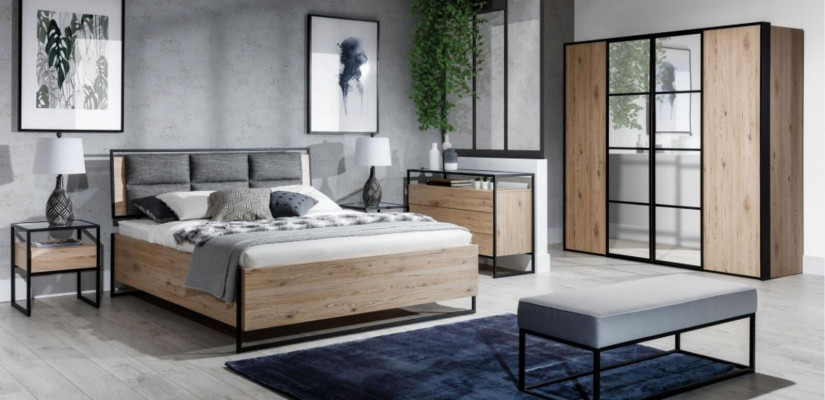 Nachttisch Braun Holz Möbel Design Schlafzimmer Möbel Art déco Neu