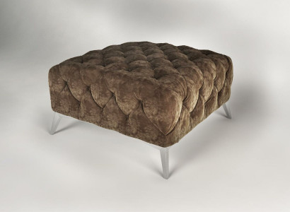 Fußhocker Ottomane Puff Chesterfield Hocker Polster Ottoman Design Samt