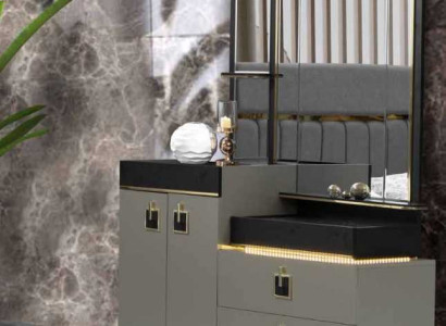 Schminktisch mit Spiegel Konsole Kommoden Holz Modern Schlafzimmer