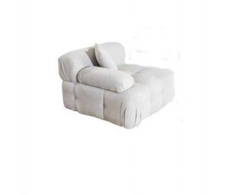Wohnzimmer L-Form Weißes Sofa Ecksofa Moderne Couch+Hocker Luxus Möbel
