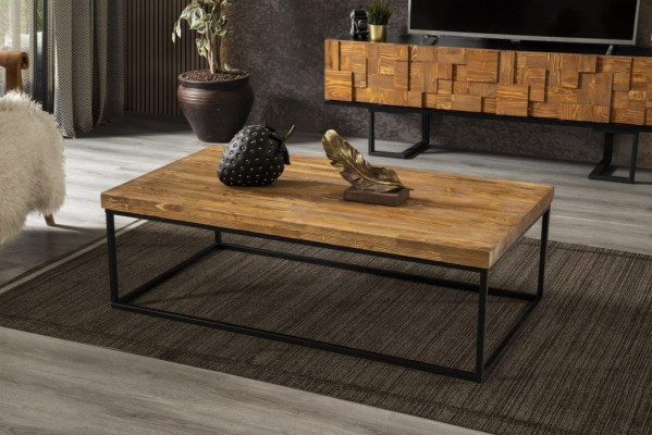 Loft Couchtisch Design Möbel Tisch 120x80 Wohnzimmer Holztisch Couchtische