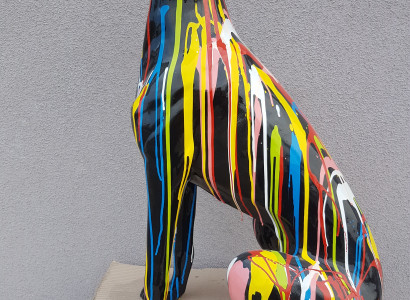 Abstrakte Figur Handarbeit Dekoration Wohn Deko Skulpturen Statuen Figuren Hund