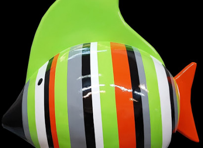 Skulpturen Design Wohn Deko Statuen Figuren Abstrakte Fisch Figur Dekoration