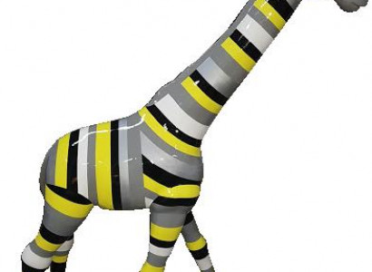 Statuen Skulpturen Design Wohn Deko Figuren Abstrakte Giraffe Figur Dekoration