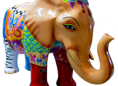 Wohn Deko Skulpturen Abstraktes Elefant Design Statuen Figuren Figur Dekoration
