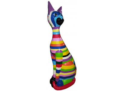 Statuen Skulptur Deko Statue Bunte Deko Statue Skulptur Abstrakt Design Figur