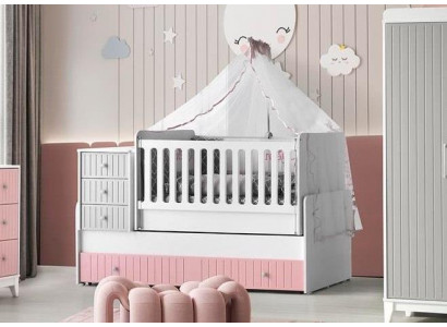 Stilvolles Kinderbett für Baby Mehrfarbig Perfekte Möbel für Ihr Kinderzimmer