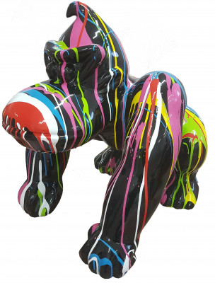 Designer Figur Statue Moderne Figuren Statuen Dekoration Deko Gorilla Garten Neu