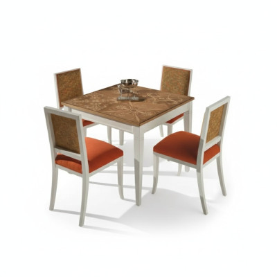 Esstisch Garnitur Esszimmer Möbel Einrichtung 4 Stühle Set 5tlg. Neu