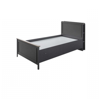 Kinderzimmermöbel Kinderzimmer Bett Kinderbett Grau Holz Set 4tlg