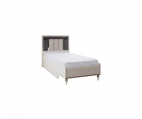 Kinderbett Bettrahmen Bett 120cm Kinderzimmer Bettgestelle Beige Stoff