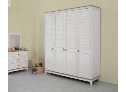 Schrank Kleiderschrank Kinderschrank Holzschrank Holz Weiß Modern