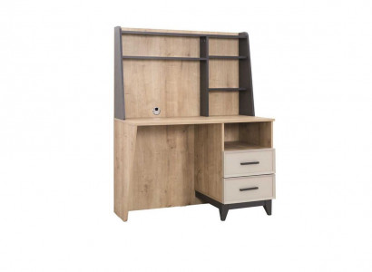 Schreibtisch Computertisch Braun Kinderzimmermöbel Holz Tisch Regale