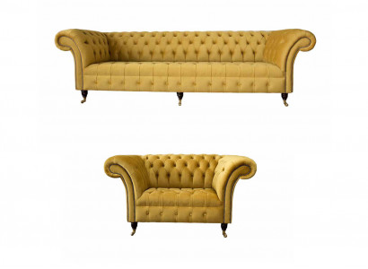 Sofagarnitur 3+1 Sitzer Set Design Sofas Polster Couchen Moderne