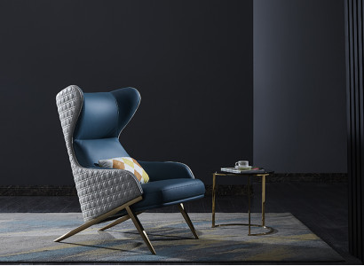 Sessel Design Couch Sofa Relax Leder Lounge Club Polster Sitzer Luxus Turkis Neu