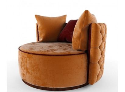 Rund Sessel Chesterfield Club Runde Sofa Couch Runde Relax Stühle Polster Stuhl