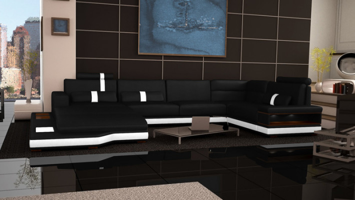 Moderne Sofa Eckgarnitur U Form Polster Ecke Couch Designer Sitz Möbel Couchen