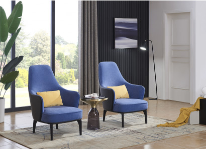 Lounge Luxus Fernseh Club Polster Sitzer  Sessel Design Couch Sofa Relax Stoff