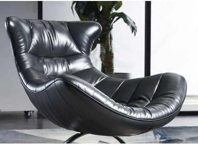 Sessel Design Couch Sofa Sitzer Leder Lounge Club Polster Luxus Ohren Sitz Relax
