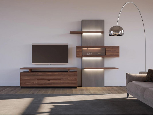 Wohnwand Modern Wohnzimmermöbel Holzmöbel Luxus Komplett Modern Design