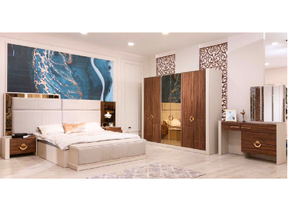 Schlafzimmer Set Doppelbett 2x Nachttische Neu Einrichtung Designer Möbel