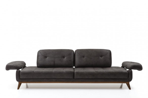 Stilvolle Wohnzimmer Designer Garnitur Dreisitzer Moderner Sessel 2tlg