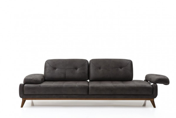 Stilvolle Wohnzimmer Designer Garnitur Dreisitzer Moderner Sessel 2tlg