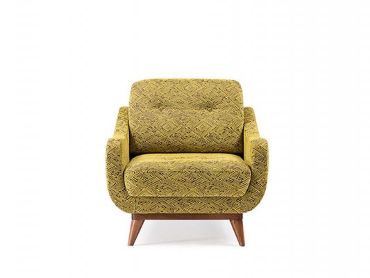 Luxuriöser Gelber Sessel Polstermöbel Wohnzimmer Einsitzer 1-Sitzer Neu