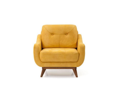 Wohnzimmer Sessel Gelber Einsitzer Luxus Textilsessel Moderne Einrichtung