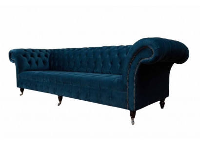 Designer Sofa 3 Sitzer Chesterfield Polster Sofas Sitz Dreisitzer Textil