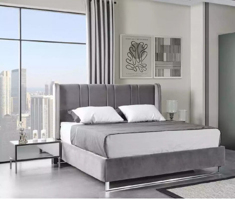 Schlafzimmer Set Bett 2x Nachttische Holz Möbel 3tlg Modern Design Sets