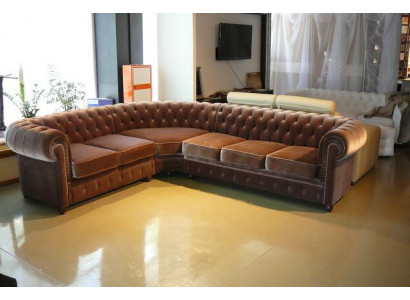 Ecksofa Chesterfield Sofagarnitur Ecke Eck Couch Polster Sitz Sofa Garnitur Neu