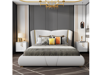 Bett Polster Design Luxus Doppel Hotel Betten Schlaf Zimmer Holz Möbel