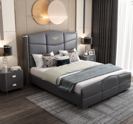 Doppel Design Bett Modernes Hotel Luxus Schlaf Zimmer Möbel Bettrahmen