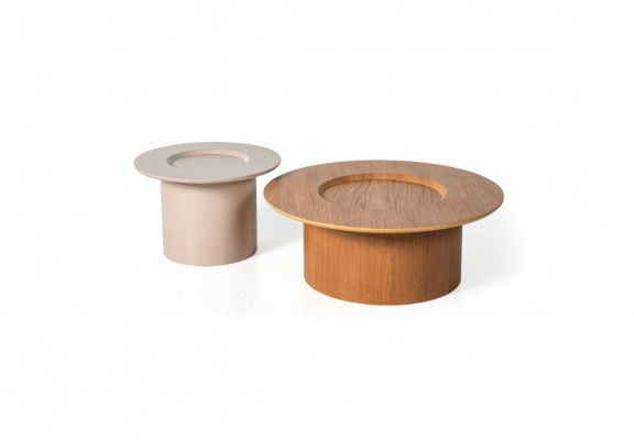 Set 2x Couchtische luxuriös Beistelltisch Designer Wohnzimmertisch Runde Tische