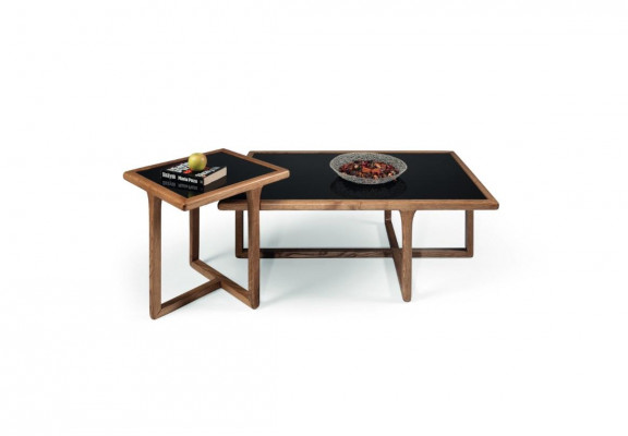 Moderner Couchtisch 2x für Wohnzimmer Luxur Möbel braun Möbel