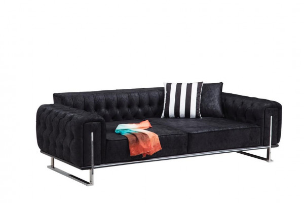 Modern Möbel Wohnzimmer Komplett Sofa Couch Dreisitzer Polstermöbel Sessel