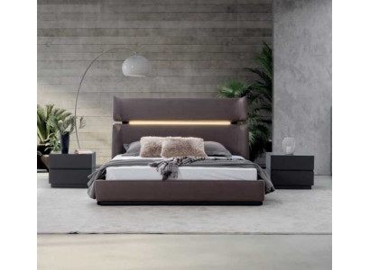 Luxus Schlafzimmer set Bett mit 2x Nachttische Modernen Designen Set