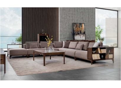 Luxus 2tlg Wohnzimmer Set Ecksofa L-form mit Couchtisch Modernes Design