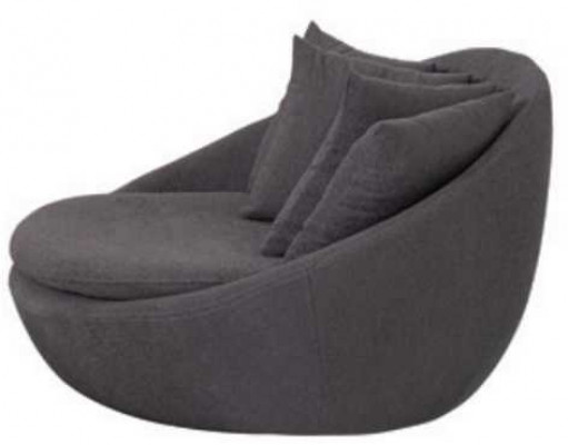 Sessel Polster Sitzer Modern Design Grau Lounge Luxus Wohnzimmer Club