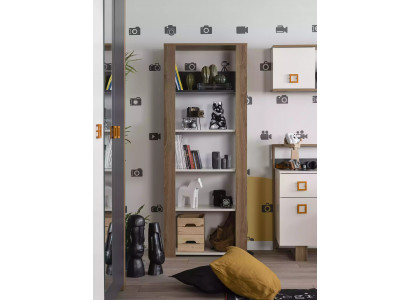 Bücherregal Standregal Kinderregal Regal Bücherschrank Holz Braun Neu